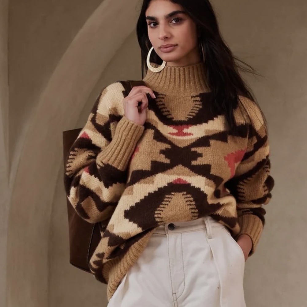 Banana Republic Sierra Geometric Sweater
